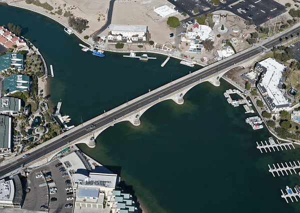 London Bridge Aereal - Lake Hazasu