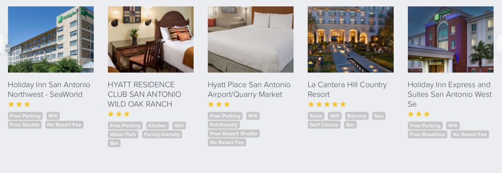 San Antonio,Tx 3 Hotels In San Antonio