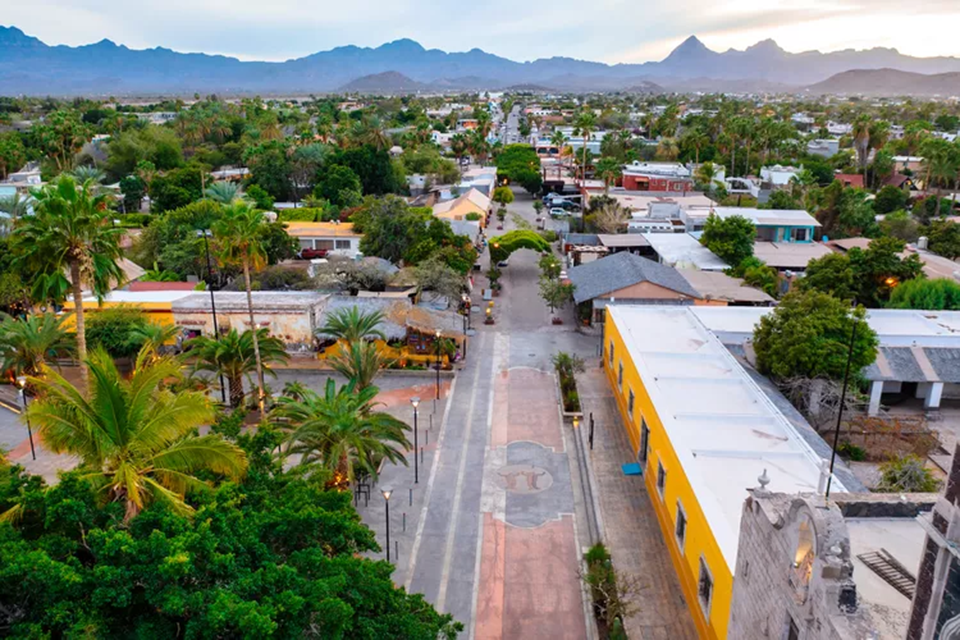 Aereal View of Loreto Mexico
